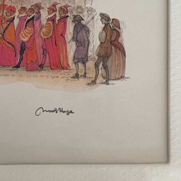 Mads Stage Framed Art Prints Hans Christian Andersen Fairy Tale Danish Artist - Picture 4 of 9